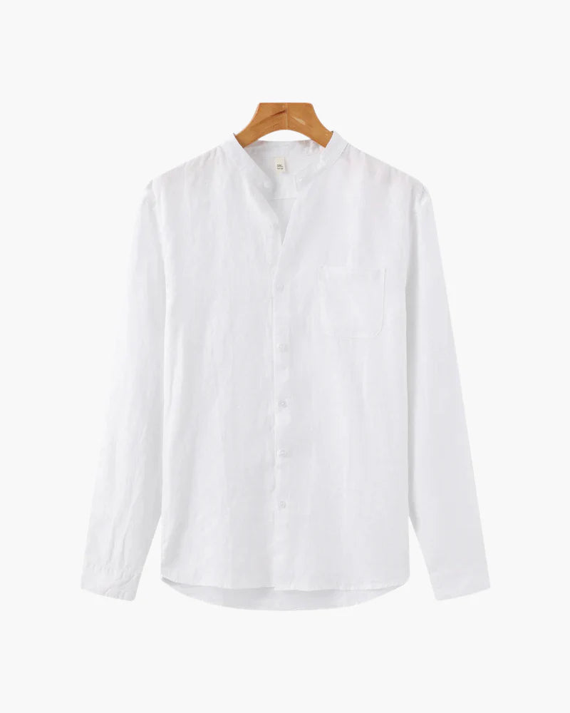 The Hamptons Linen Shirt – Impeccable Grace in Pure White