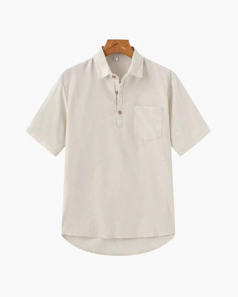 The Amalfi Polo – Linen Elegance for Riviera Mornings