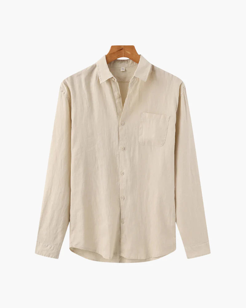 The Southampton Linen Shirt – Effortless Refinement in Natural