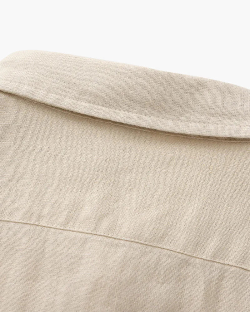 The Southampton Linen Shirt – Effortless Refinement in Natural