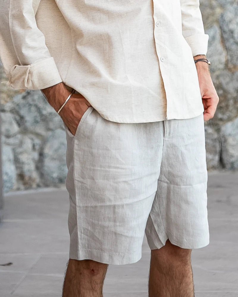 The Harbour Linen Short – Quiet Sophistication in Pure White