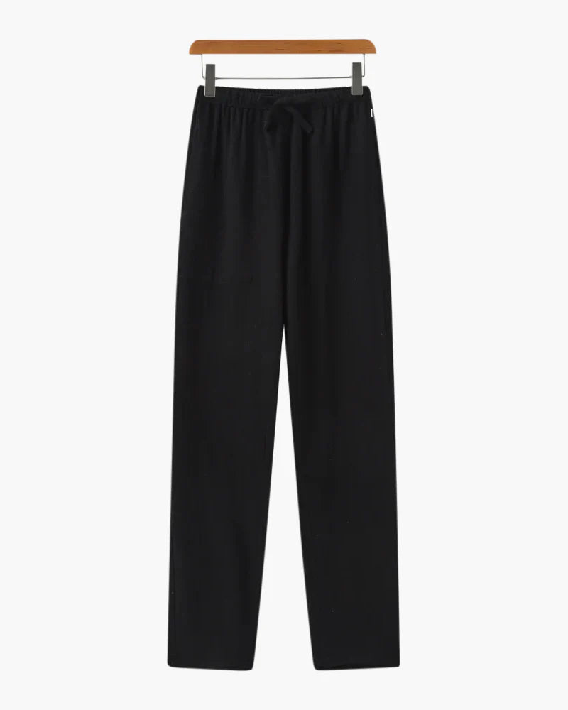 Sorrento Linen Trousers – Onyx Black