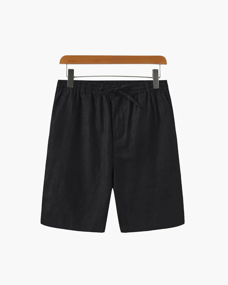 The Estate Linen Short – Understated Authority in Charcoal