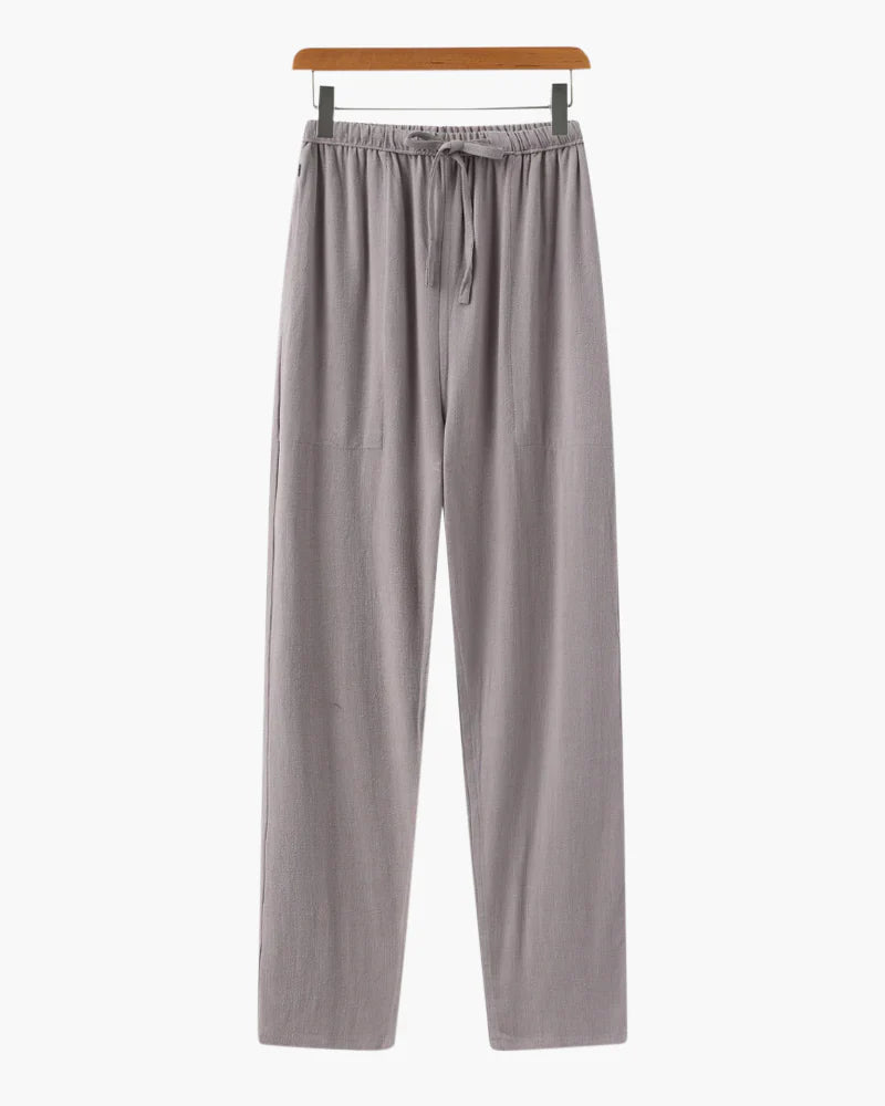 Lugano Linen Trousers – Ash Grey