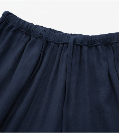 Capri Linen Trousers – Deep Navy
