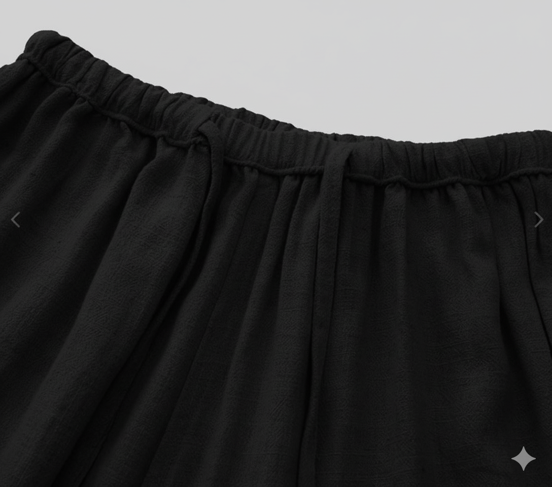Sorrento Linen Trousers – Onyx Black