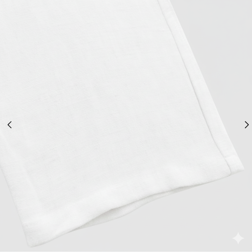 Valbonne Linen Trousers – Ivory White