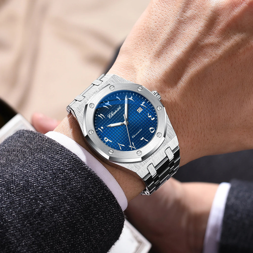 Arabic Numeral Dial Watch — Refined Style with Cultural Elegance