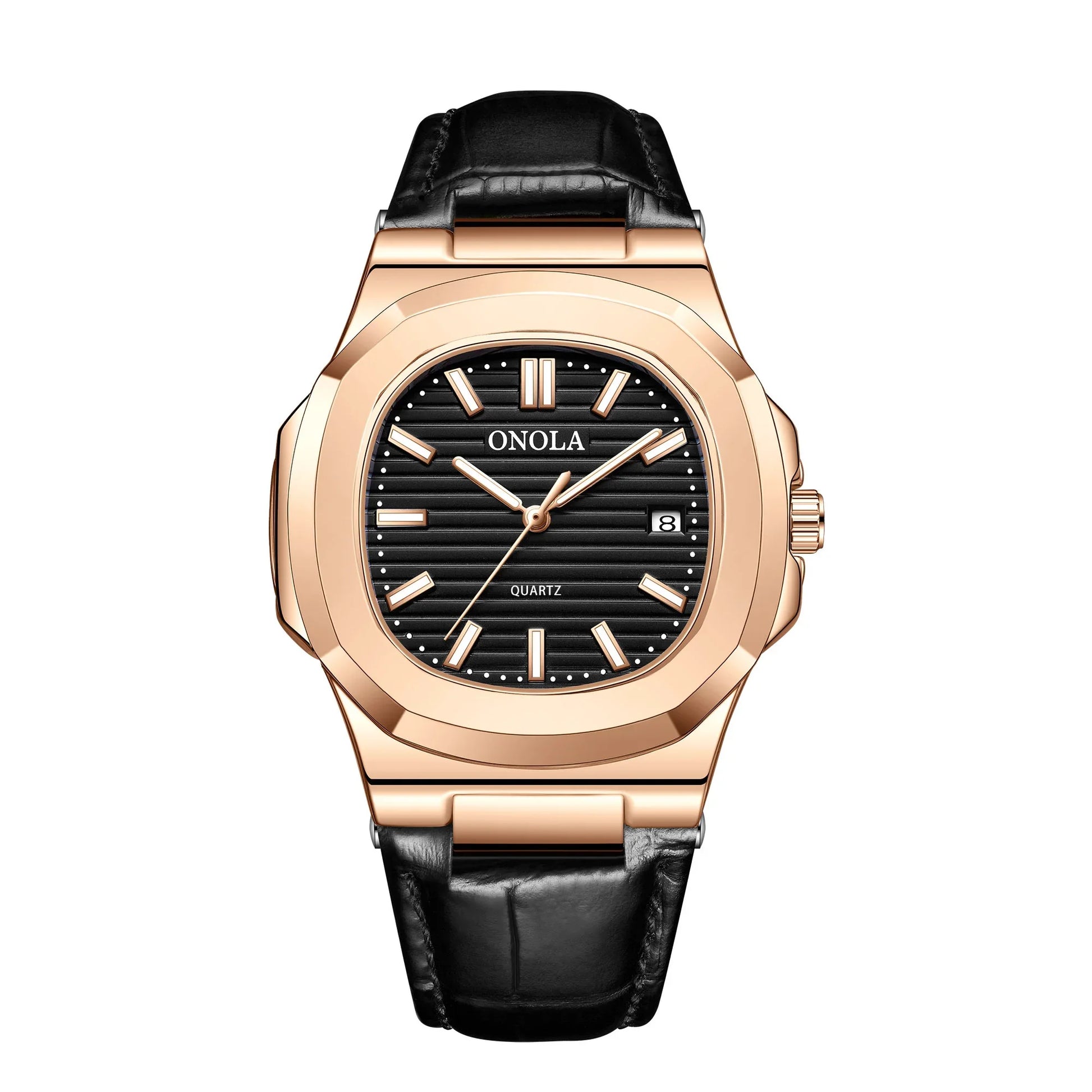 Leather Luxury Quartz Watch — Understated Sophistication in Motion