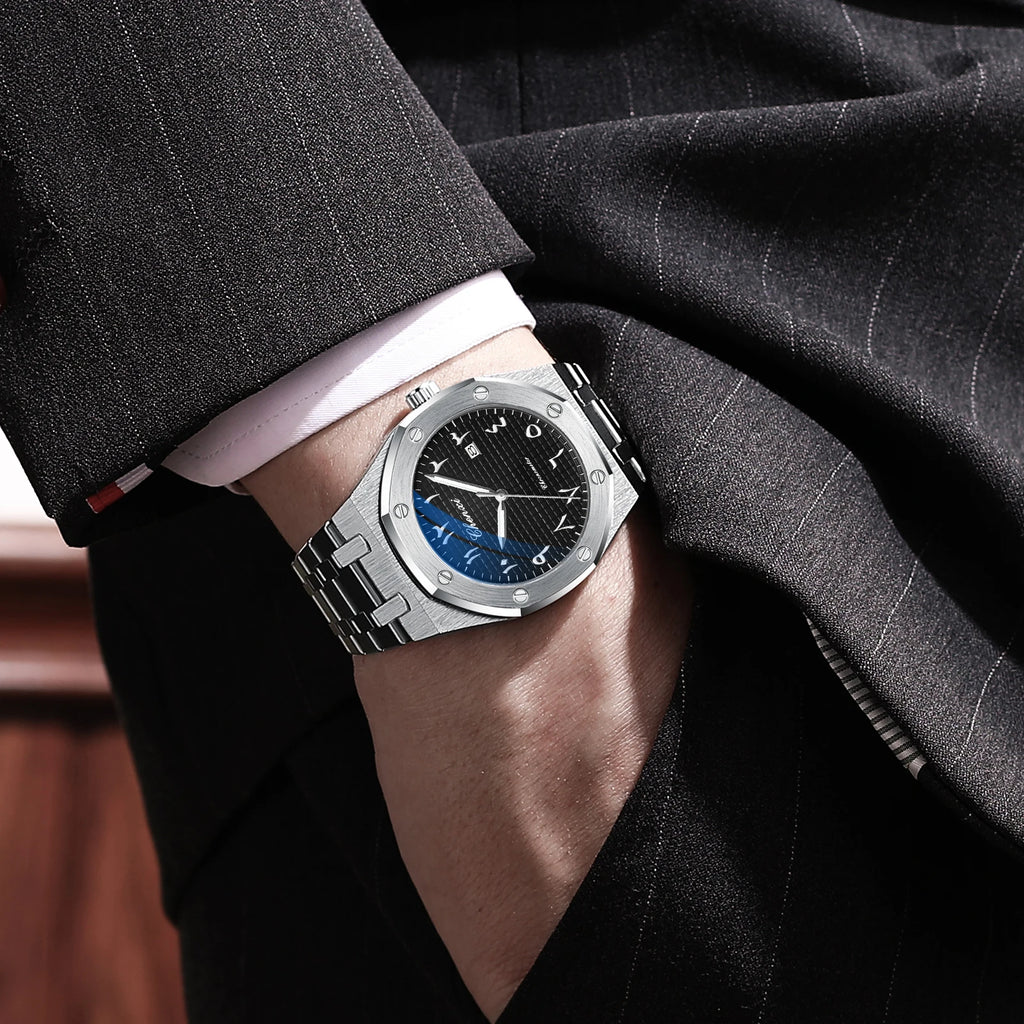 Arabic Numeral Dial Watch — Refined Style with Cultural Elegance