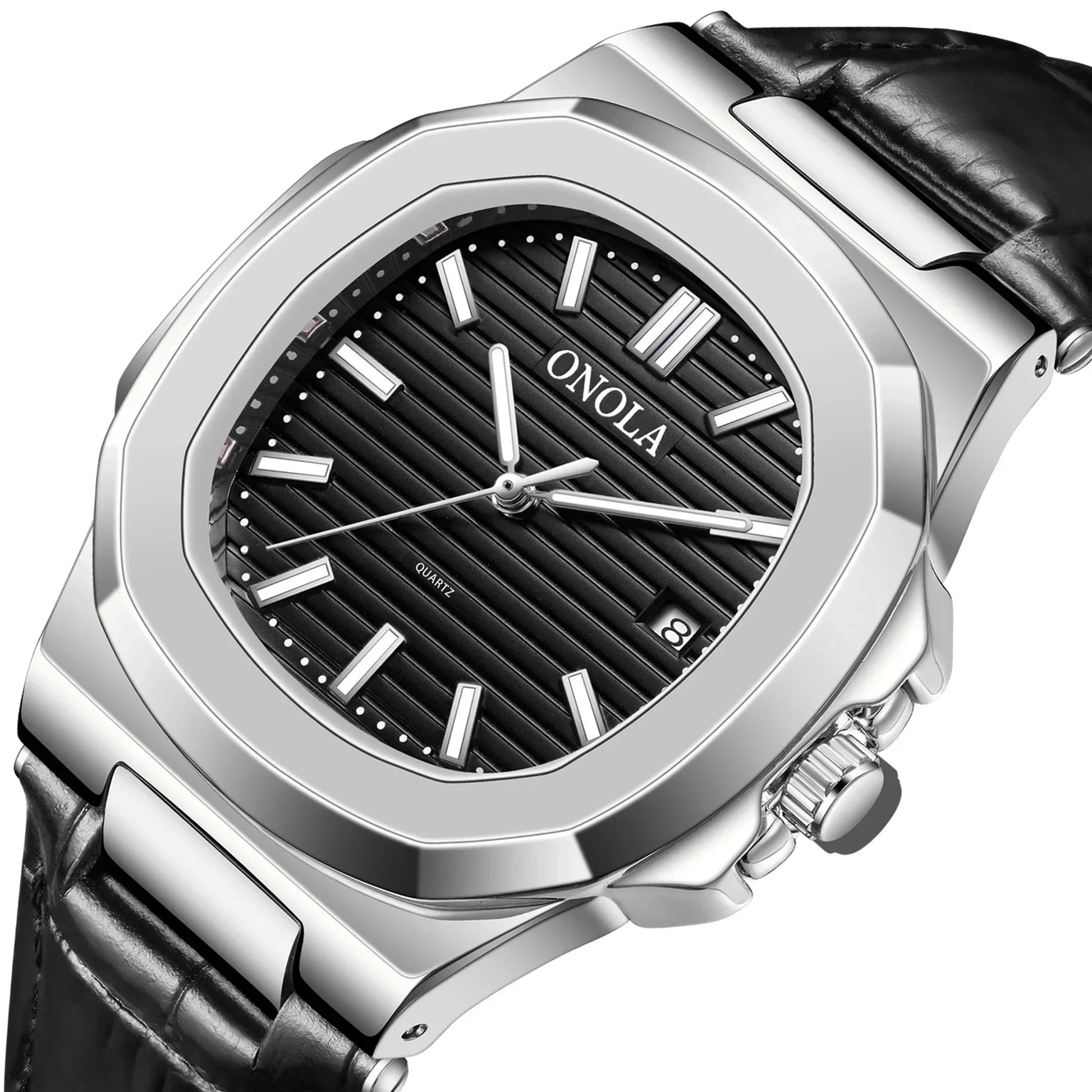 Leather Luxury Quartz Watch — Understated Sophistication in Motion